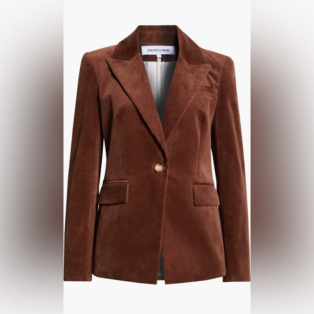 Veronica Beard Reagan Cotton Stretch Corduroy Dickey Blazer